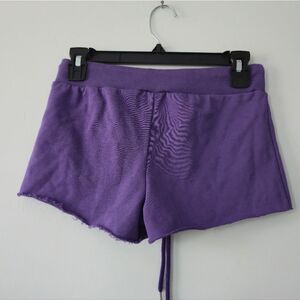 NWT Edikted Athleisure Low Rise Drawstring Shorts Purple